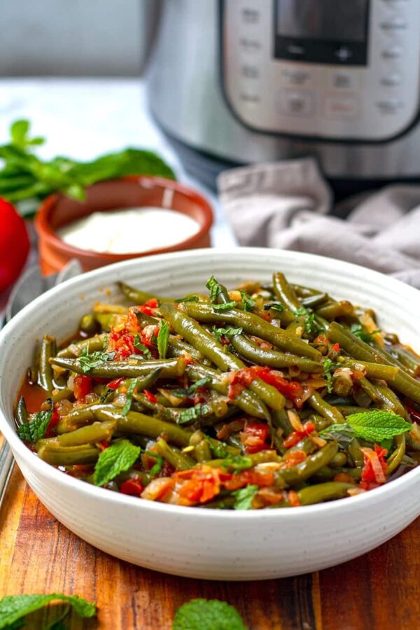 Instant Pot Braised Green Beans Turkish Style from Instant Pot Eats