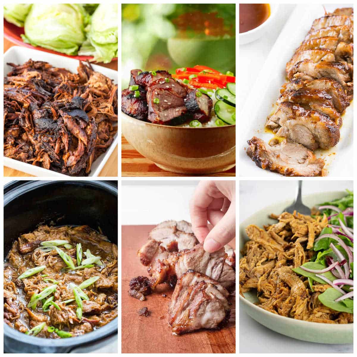 Char Siu Pork (Slow Cooker or Instant Pot) collage of featured recipes