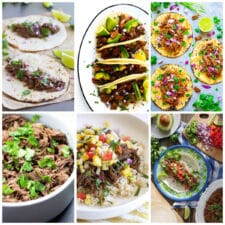 Instant Pot Barbacoa Beef Recipes collage of featured recipes