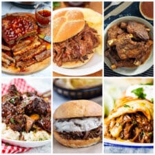 Instant Pot BBQ Beef collage of featured recipes