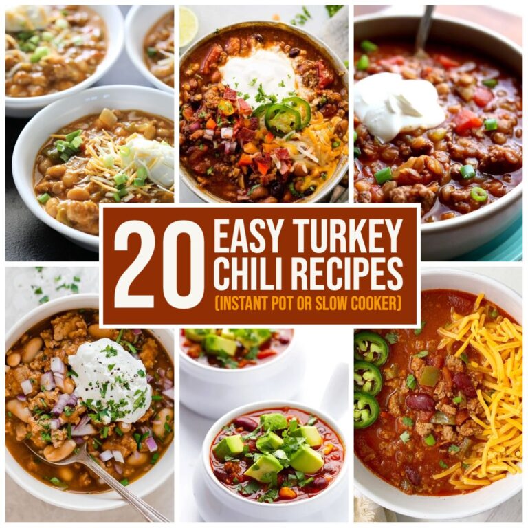 20 Easy Turkey Chili Recipes (Instant Pot or Slow Cooker) Slow Cooker