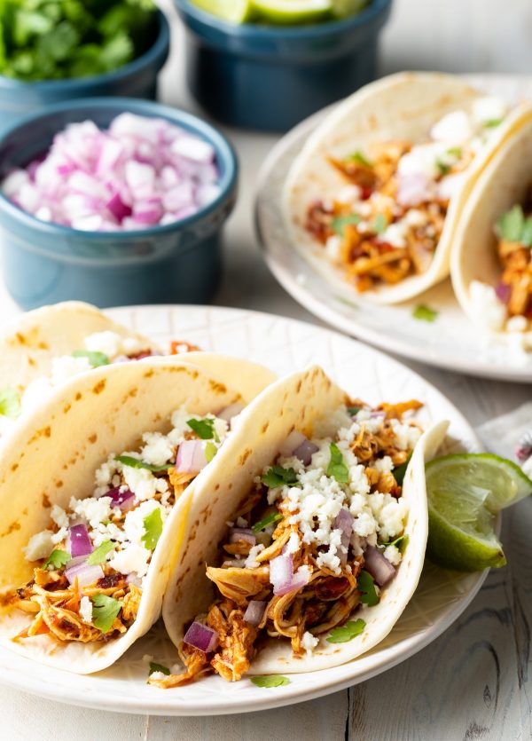 Chicken Tinga Tacos from A Spicy Perspective