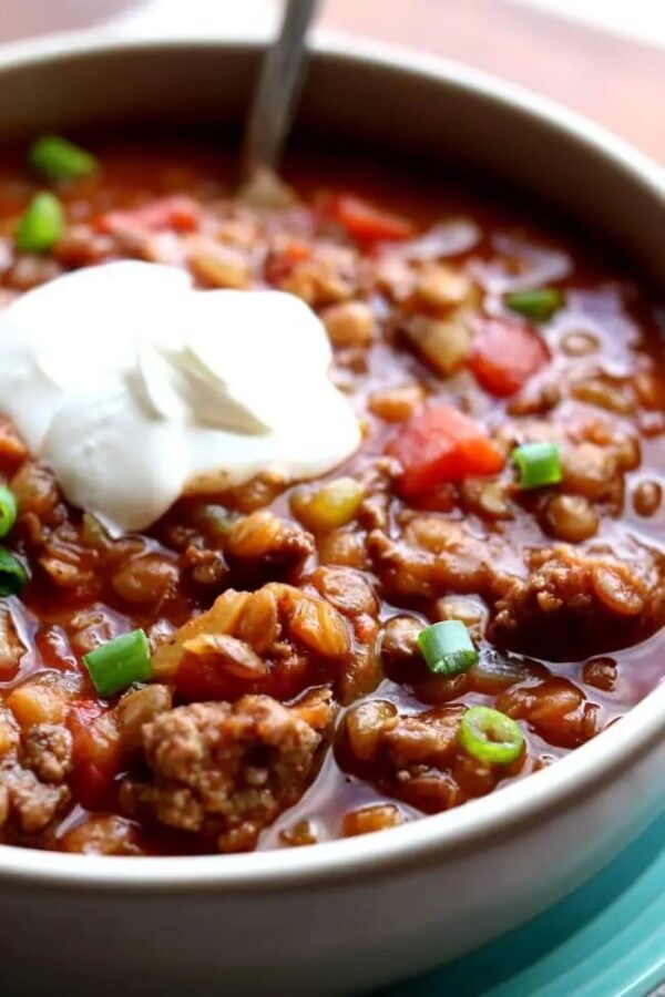 Slow Cooker Turkey Chili {Healthy} - Two Peas & Their Pod