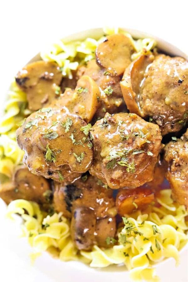 Crockpot Meatballs and Gravy from The Typical Mom