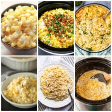 Cream Corned Recipes (Slow Cooker or Instant Pot) collage of featured recipes