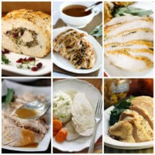 Slow Cooker Turkey Breast Recipes:collage of featured recipes
