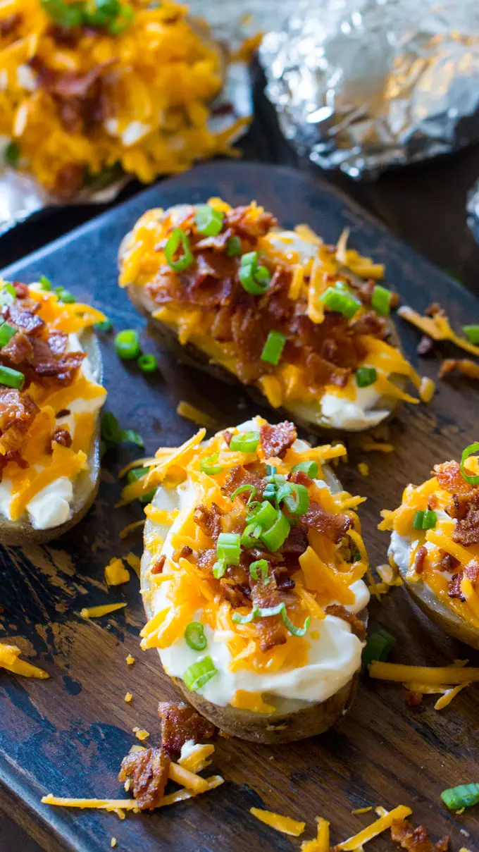 Slow Cooker Baked Potatoes from Sweet and Savory Meals
