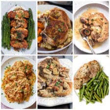 Instant Pot Pork Chop Recipes collage of featured recipes.