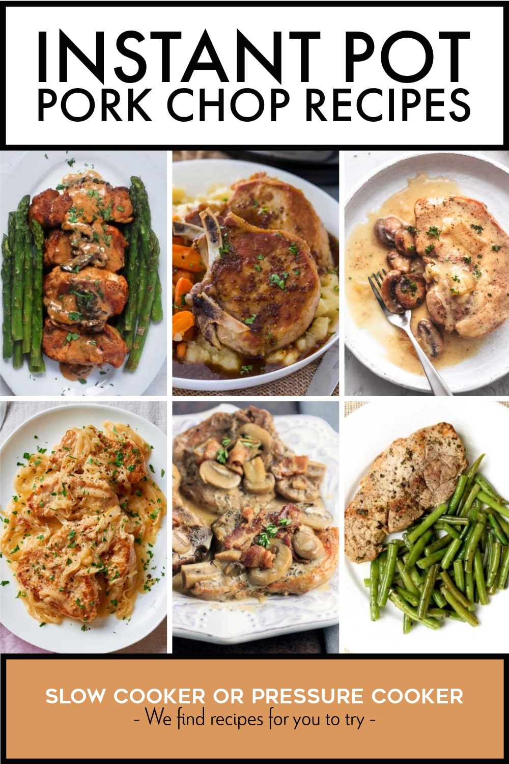 Pinterest image of Instant Pot Pork Chop Recipes