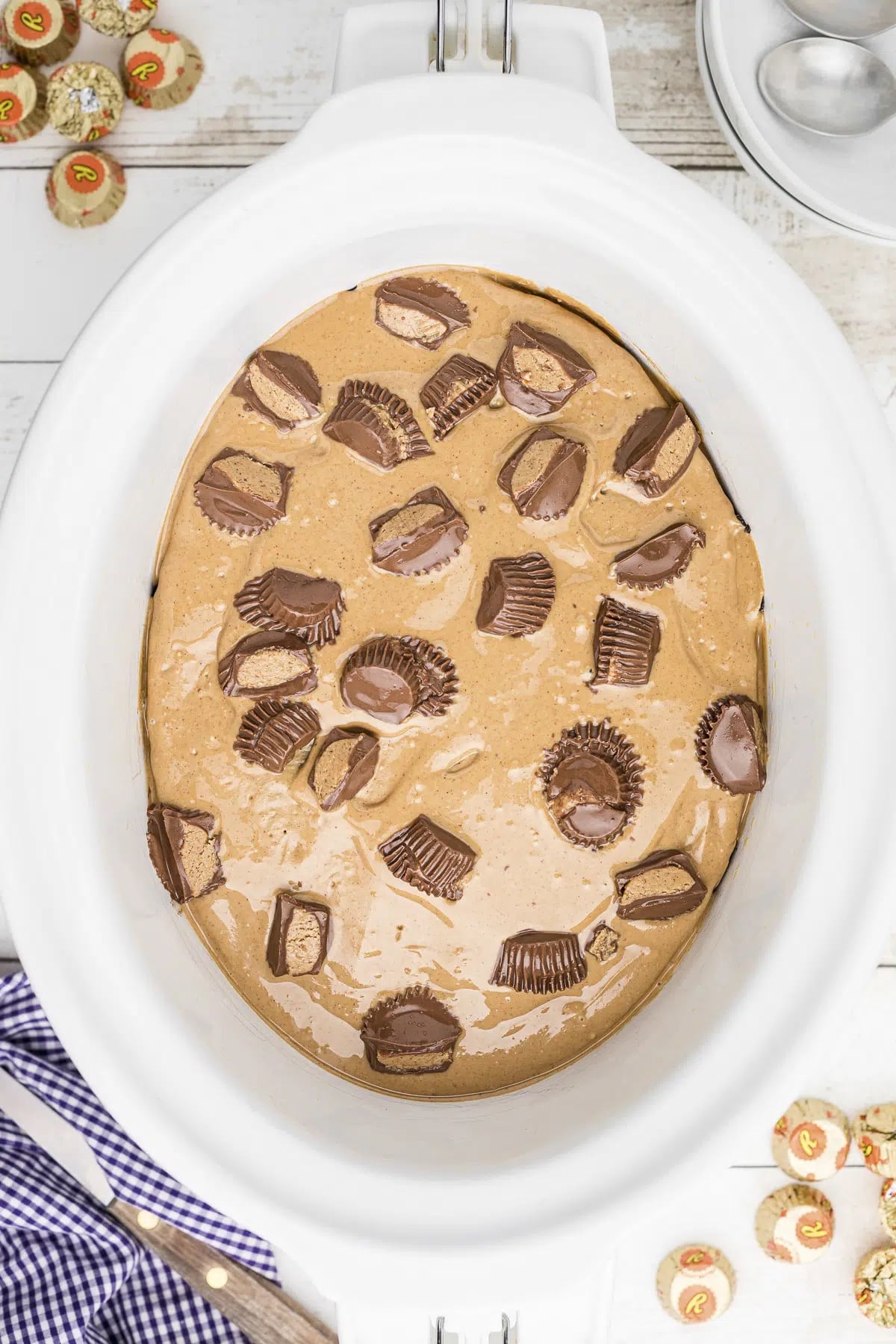 Reece's Peanut Butter Cup Chocolate Cake from The Magical Slow Cooker