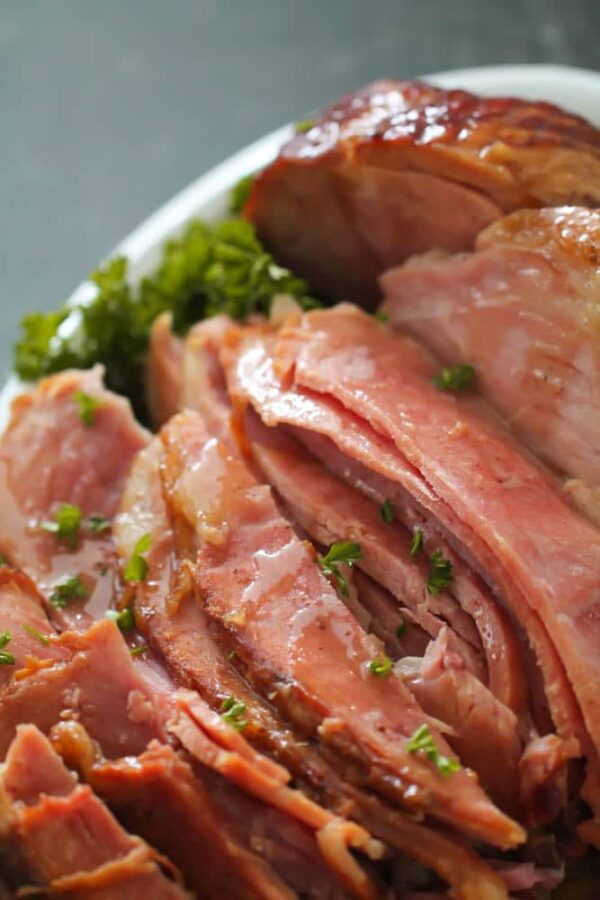 Family Favorite Slow Cooker Honey Baked Ham from Six Sisters' Stuff