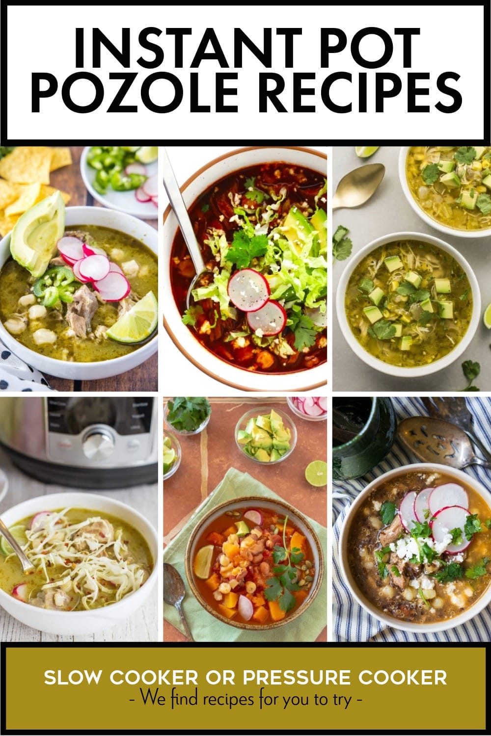 Pinterest image of Instant Pot Pozole Recipes