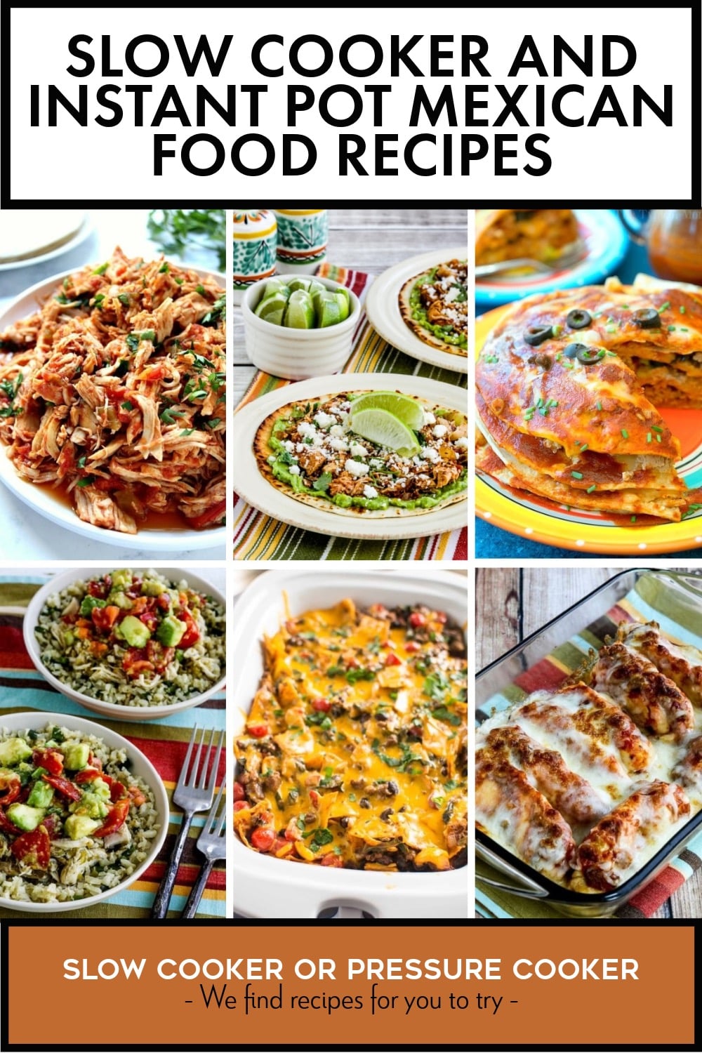 Slow Cooker and Instant Pot Mexican Food Recipes Slow Cooker or
