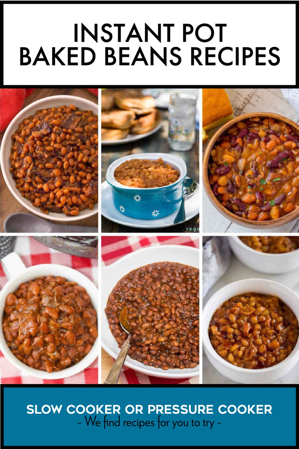 Pinterest image of Instant Pot Baked Beans Recipes