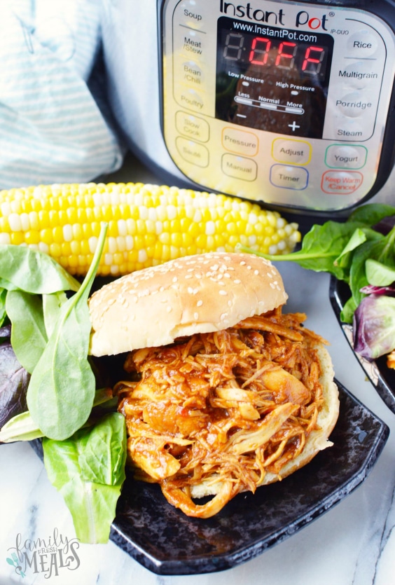 Instant Pot BBQ Chicken from Family Fresh Meals