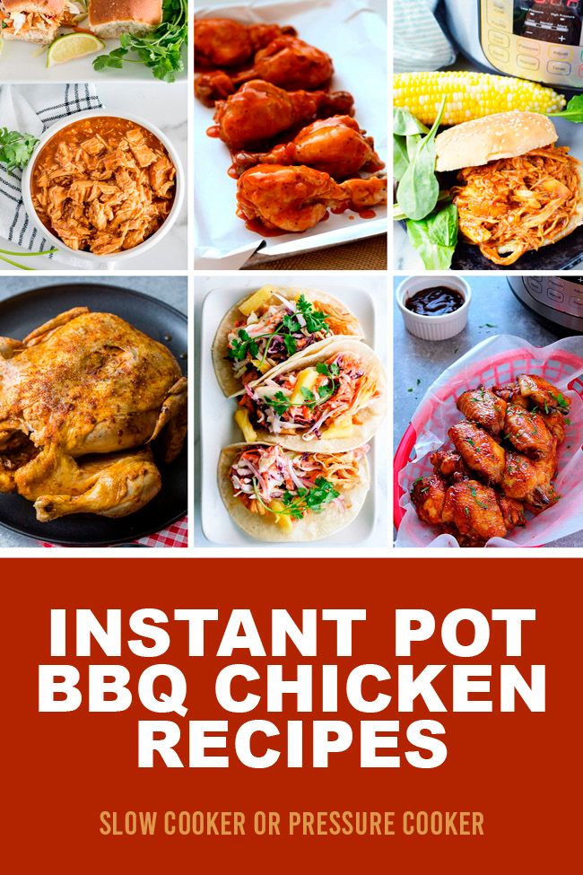 Instant Pot BBQ Chicken Recipes Pinterest image