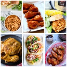 Instant Pot BBQ Chicken collage of featured recipes