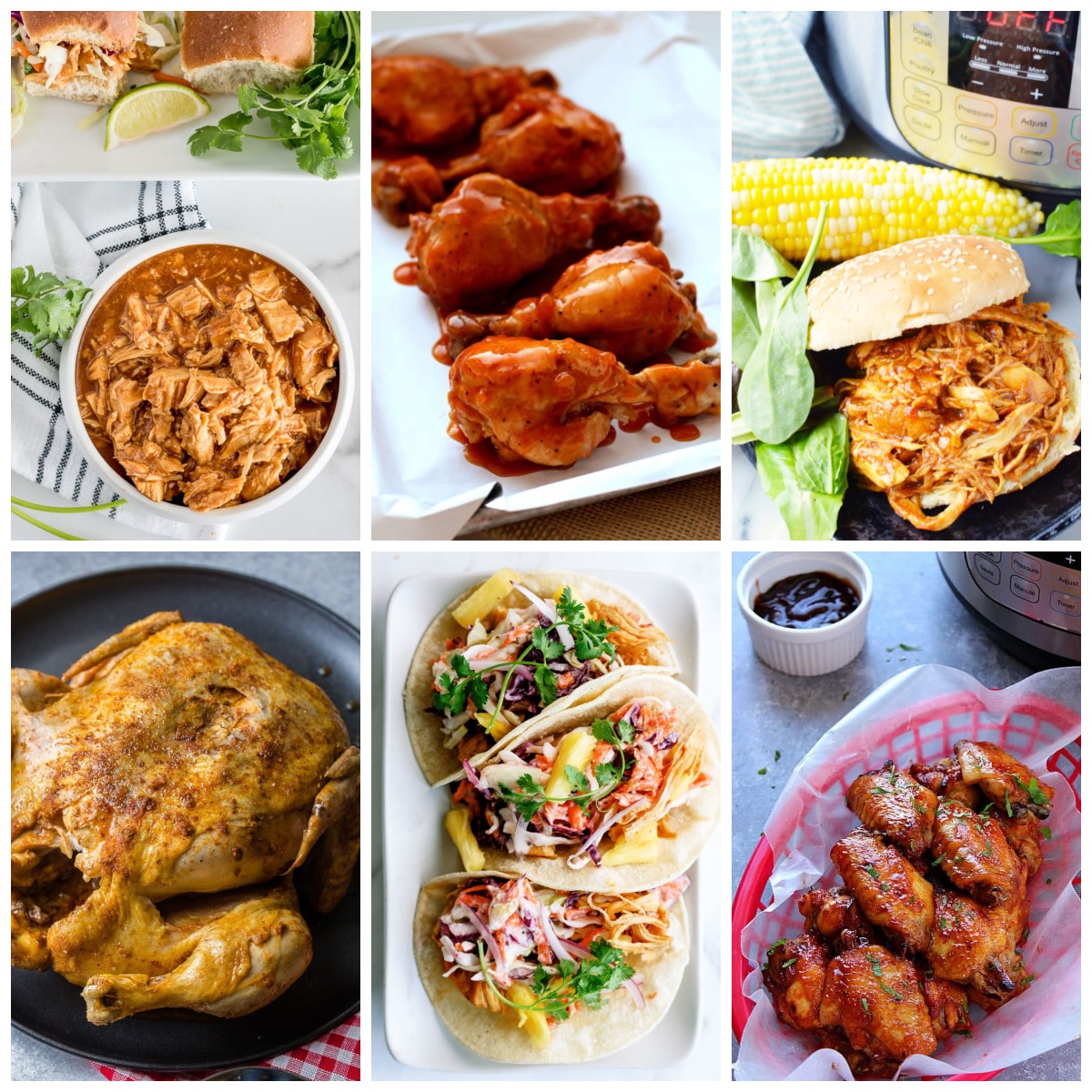 Instant Pot BBQ Chicken Recipes - Slow Cooker or Pressure Cooker