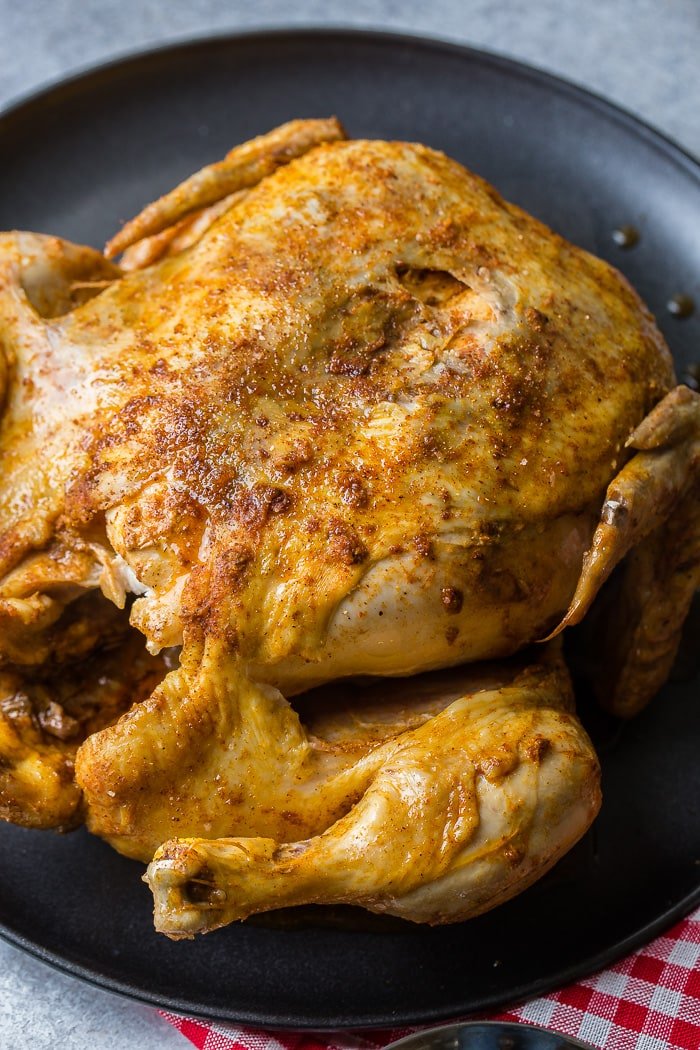 BBQ Instant Pot Whole Chicken from Oh Sweet Basil