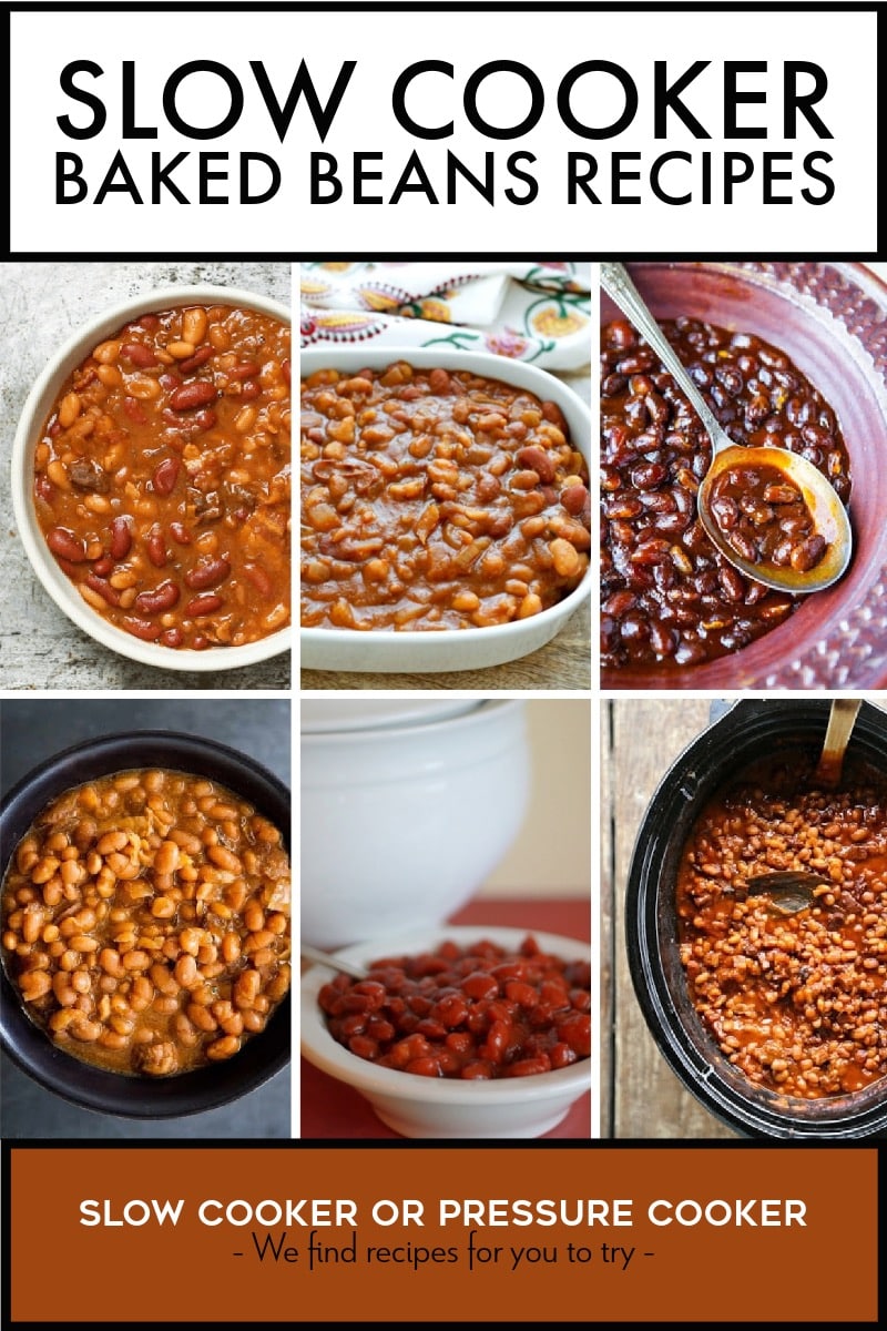 Pinterest image of Slow Cooker Baked Beans Recipes
