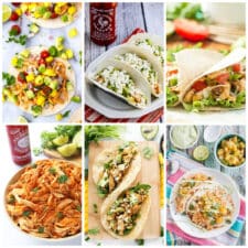 Sriracha Chicken Tacos (Slow Cooker or Instant Pot) collage showing featured recipes.