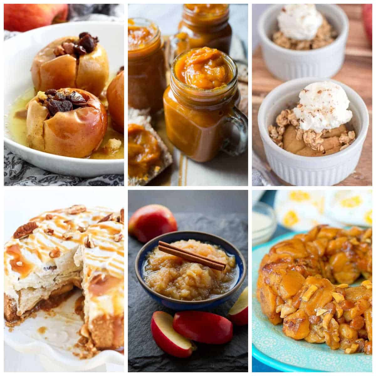 Instant Pot Apple Recipes collage of featured recipes