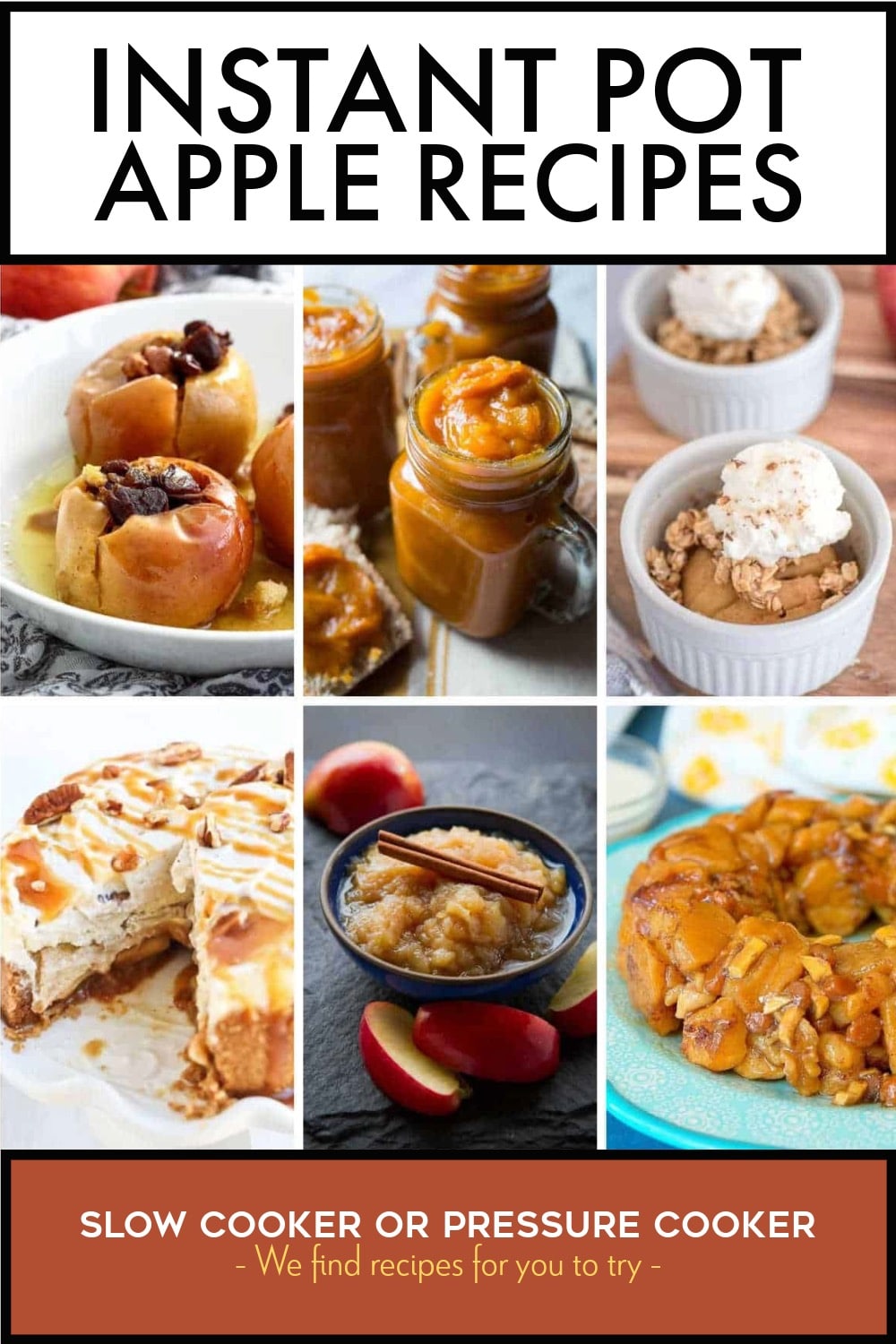 Pinterest image of Instant Pot Apple Recipes