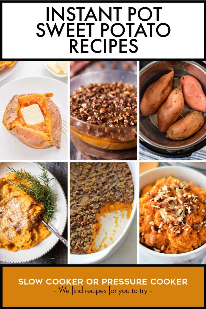 Pinterest image of Instant Pot Sweet Potato Recipes