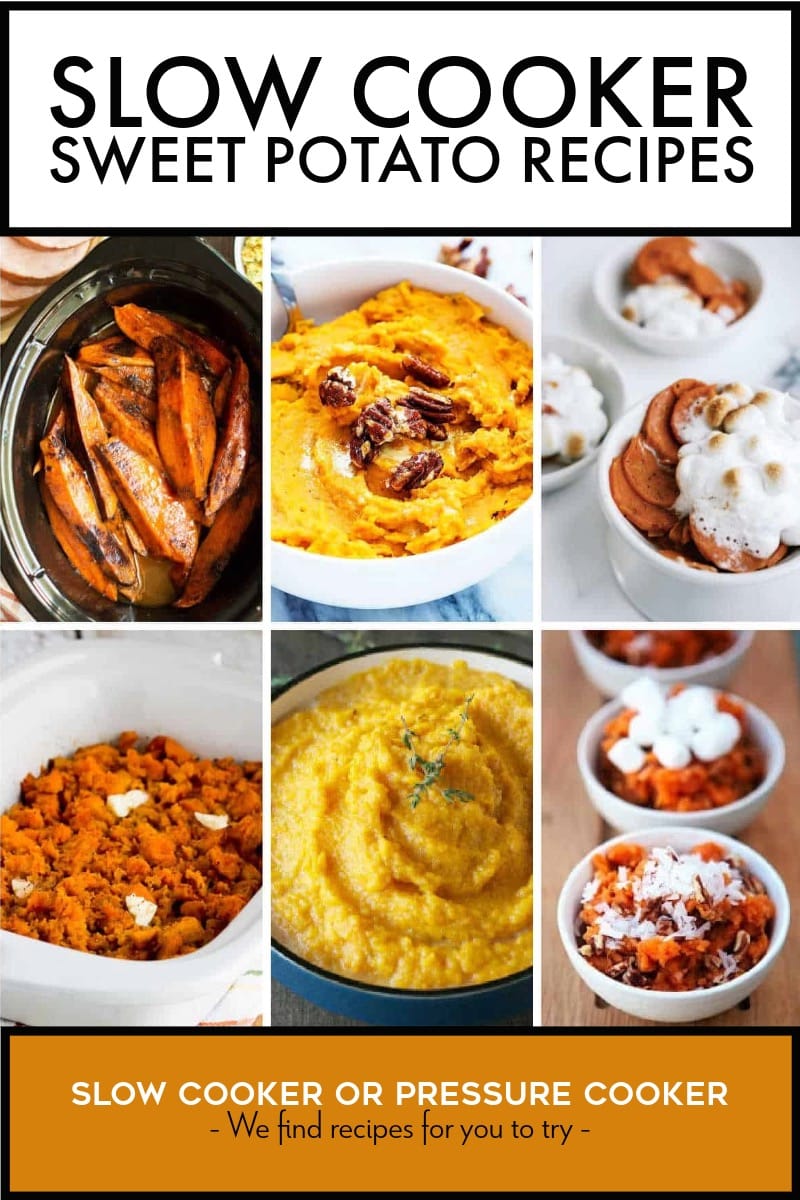 Pinterest image of Slow Cooker Sweet Potato Recipes