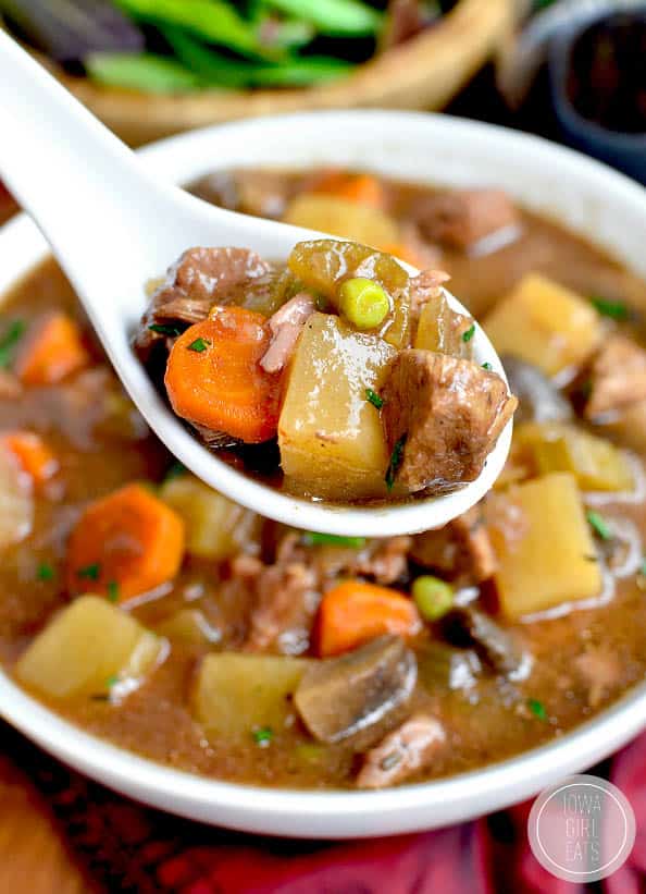 Crock Pot Beef Stew from Iowa Girl Eats