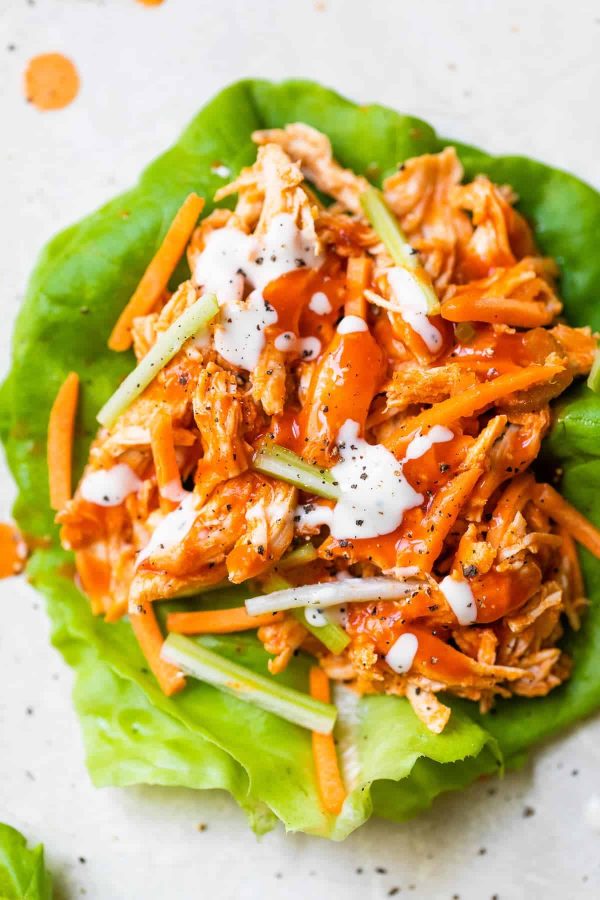 Buffalo Chicken Lettuce Wraps from Skinnytaste