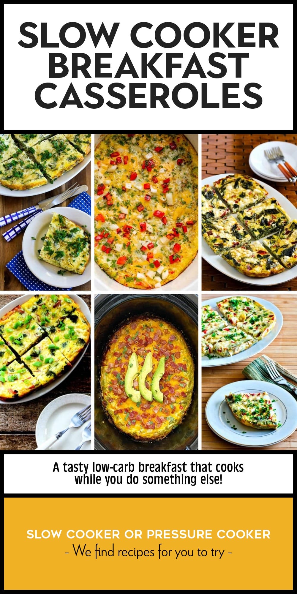 Pinterest image of A tasty low-carb breakfast that cooks in a few hours while you do something else!