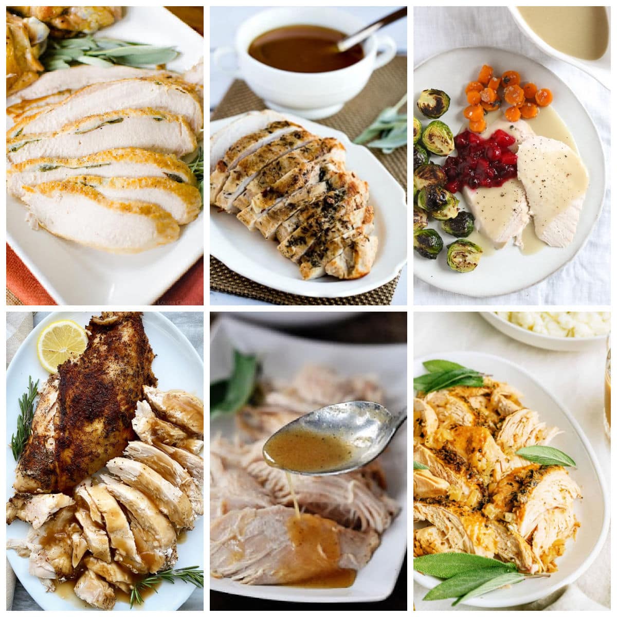 Slow Cooker Turkey Breast collage showing featured recipes.