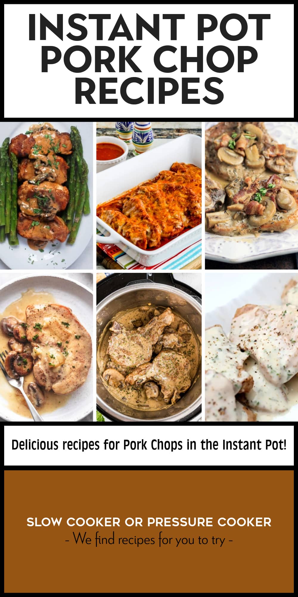 Pinterest image of Instant Pot Pork Chop Recipes