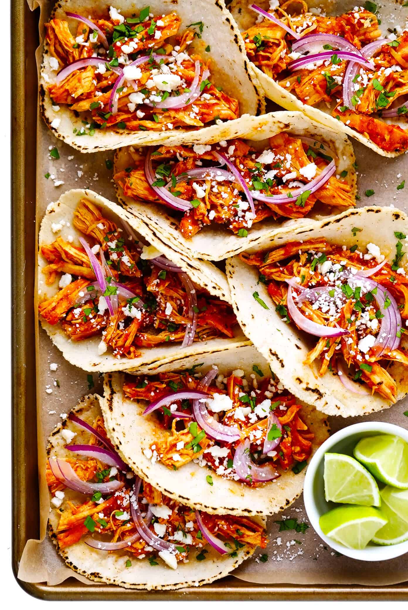 Chicken Tinga Tacos from Gimme Some Oven.